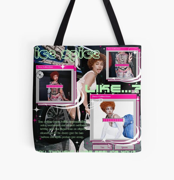Like...? | Ice Spice Collage  All Over Print Tote Bag RB1608 product Offical ice spice Merch