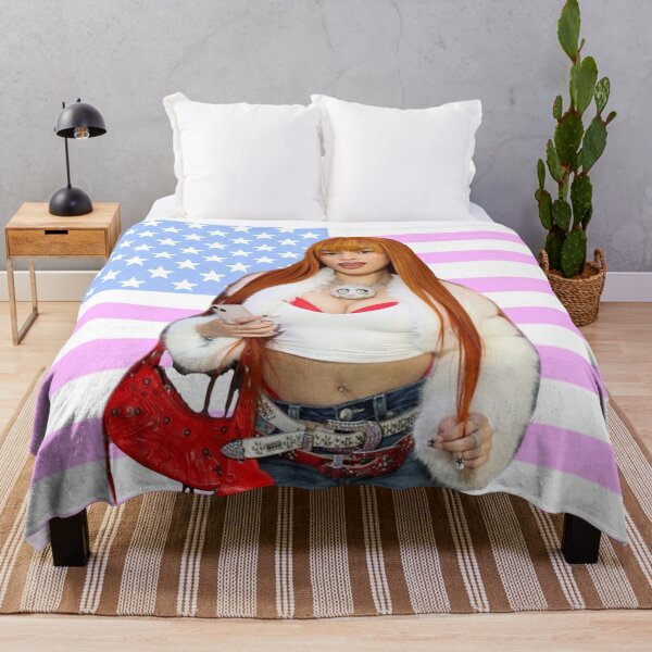 Ice spice flag Throw Blanket RB1608 product Offical ice spice Merch
